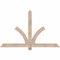 Ekena Millwork Redmond Smooth Timber Gable Bracket, Douglas Fir, 60"W x 38"H x 3 1/2"D x 3 1/2"F, 15/12 Pitch GBW060X38X0404RED00SDF - alternate 1